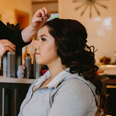 Wedding Hair Styling by Pacific Peony Hair Studio - Sooke BC